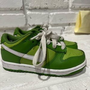 Nike Dunk Low (PS) little kids 11c “chlorophyll green”
